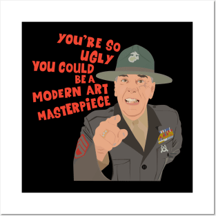 Full Metal Jacket Gunnery Sergeant Hartman Quote Tee Posters and Art